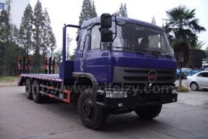 后八轮平板运输车 挖机运输车图片